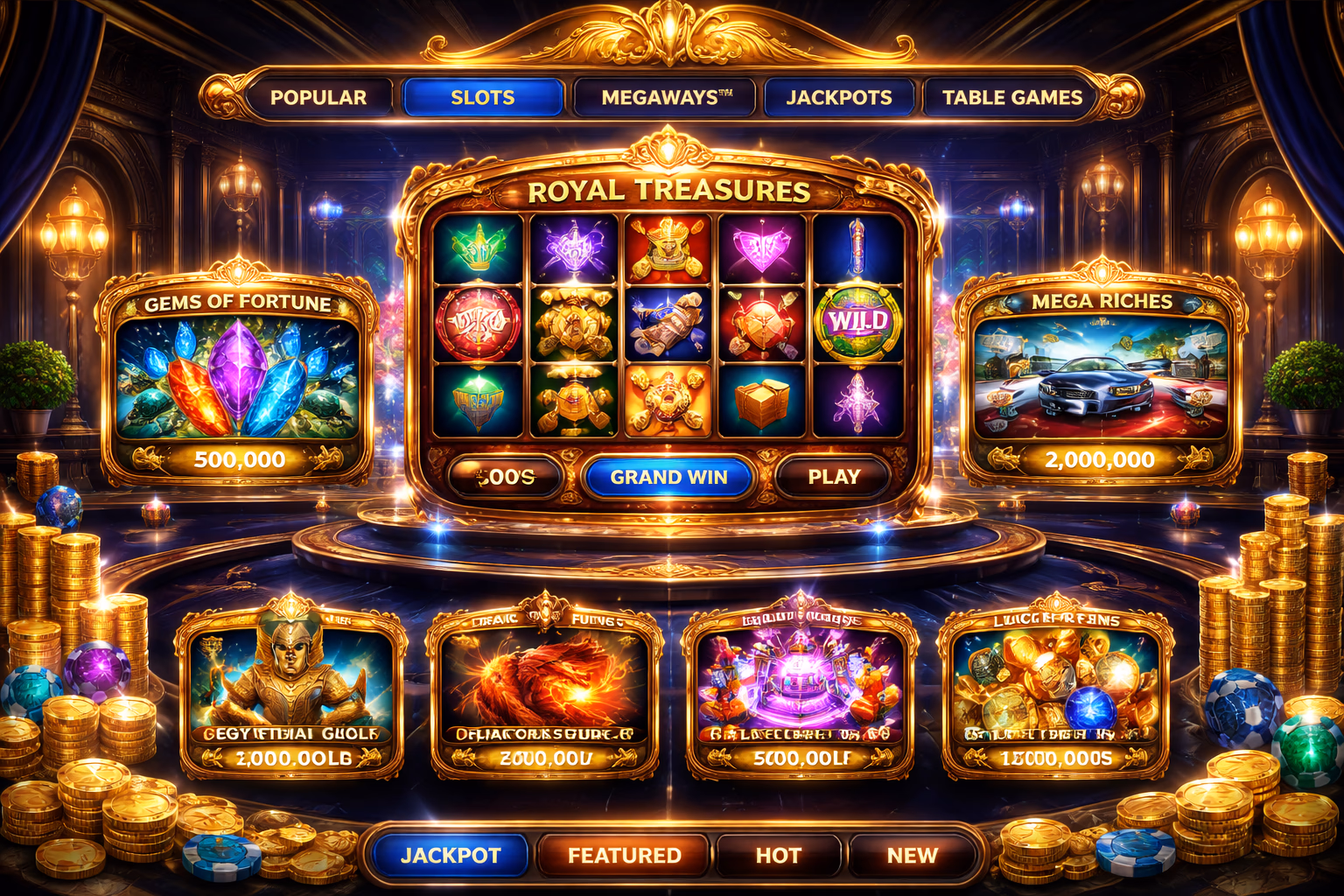 A focused player exploring multiple Topacio slot categories on a sleek gaming interface in Argentina.